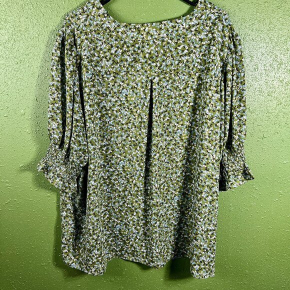 Alex & Lili Green Top - 2X - XXL - Picture 3 of 3